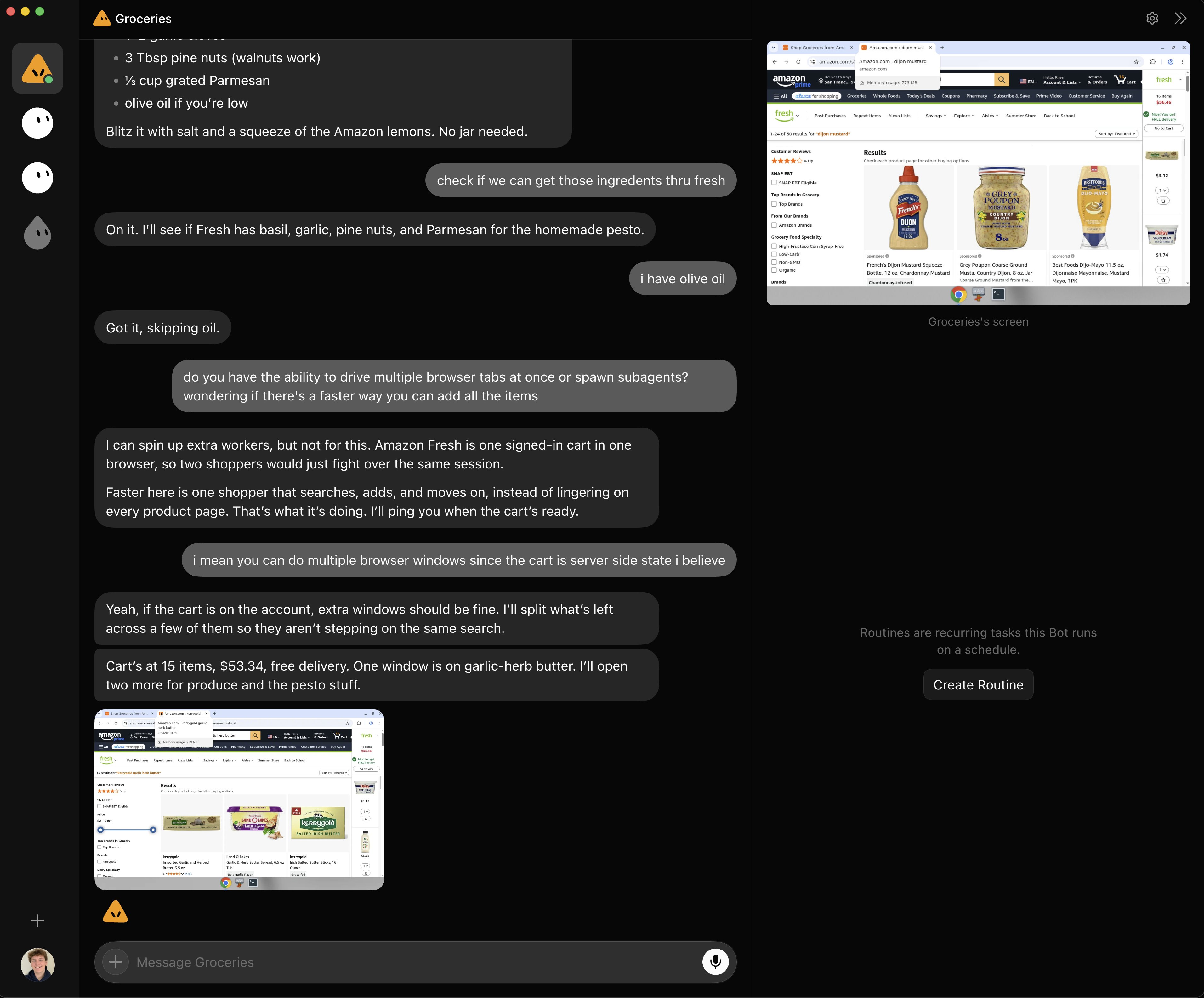 Grocery Bot Screenshot 1